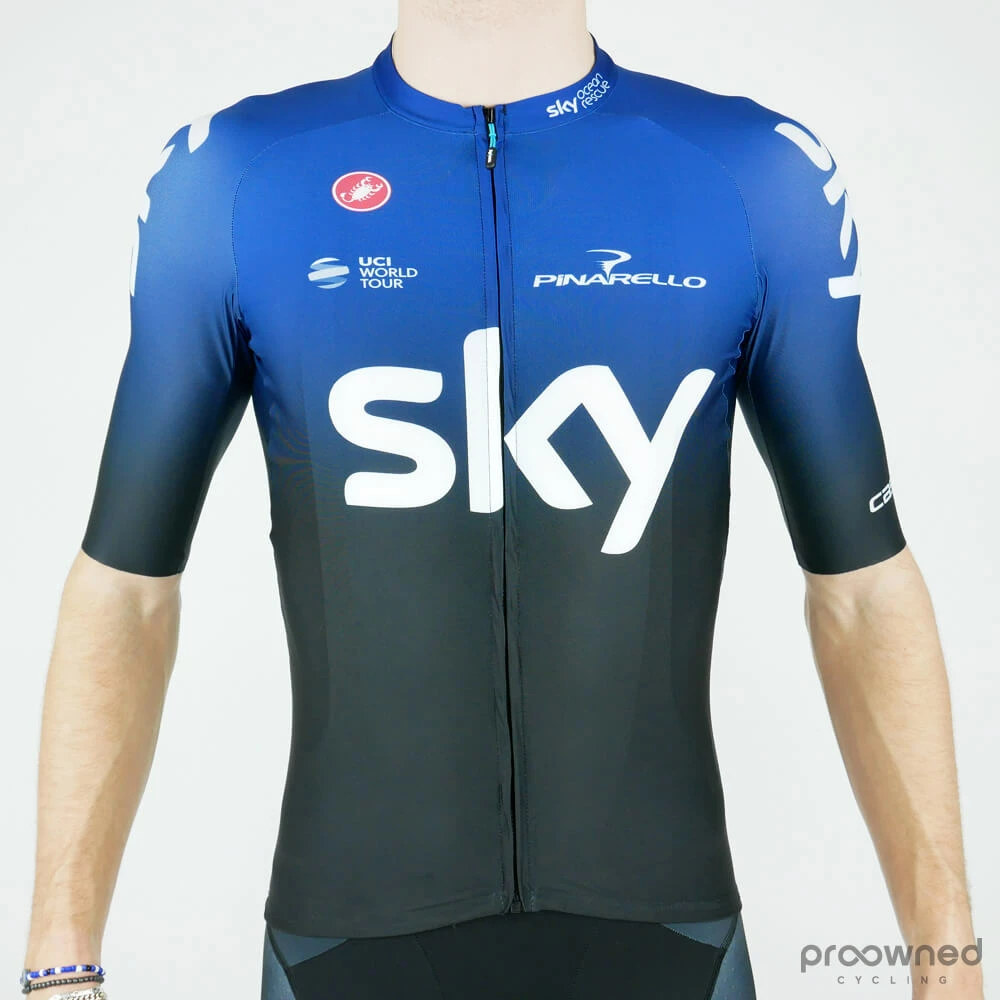 Castelli Aero Race 6 Short Sleeve Jersey - Team Sky - With Rider's Name 3 Castelli Aero Race 6 Short Sleeve Jersey - Team Sky - With Rider's Name