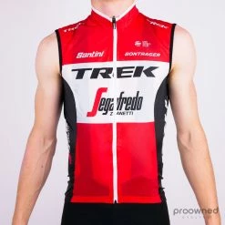 Santini Skin Light Wind Vest - Red - Trek-Segafredo