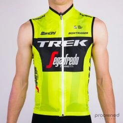 Santini Skin Light Wind Vest - Yellow Training - Trek-Segafredo