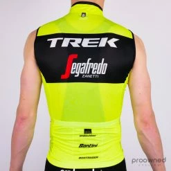 Santini Skin Light Wind Vest - Yellow Training - Trek-Segafredo -Giordana Salg P1590724