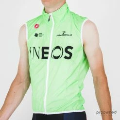 Castelli Pro Light Wind Vest - Green - Team Ineos -Giordana Salg P1820919