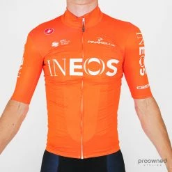 Castelli Mid Weight Short Sleeve Jersey - Orange - Team Ineos