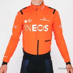 Castelli Alpha RoS 2 Winter Jacket - Orange - Team Ineos