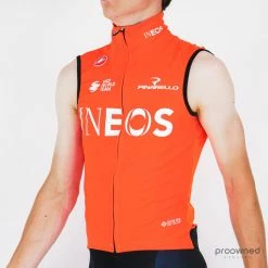 Castelli Perfetto RoS Vest - Orange - Team Ineos -Giordana Salg P1820957