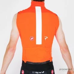 Castelli Perfetto RoS Vest - Orange - Team Ineos -Giordana Salg P1820959