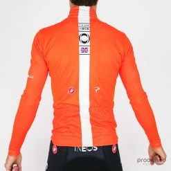 Castelli Long Sleeve Thermal Jersey - Orange - Team Ineos 8 Castelli Long Sleeve Thermal Jersey - Orange - Team Ineos -Giordana Salg P1820995