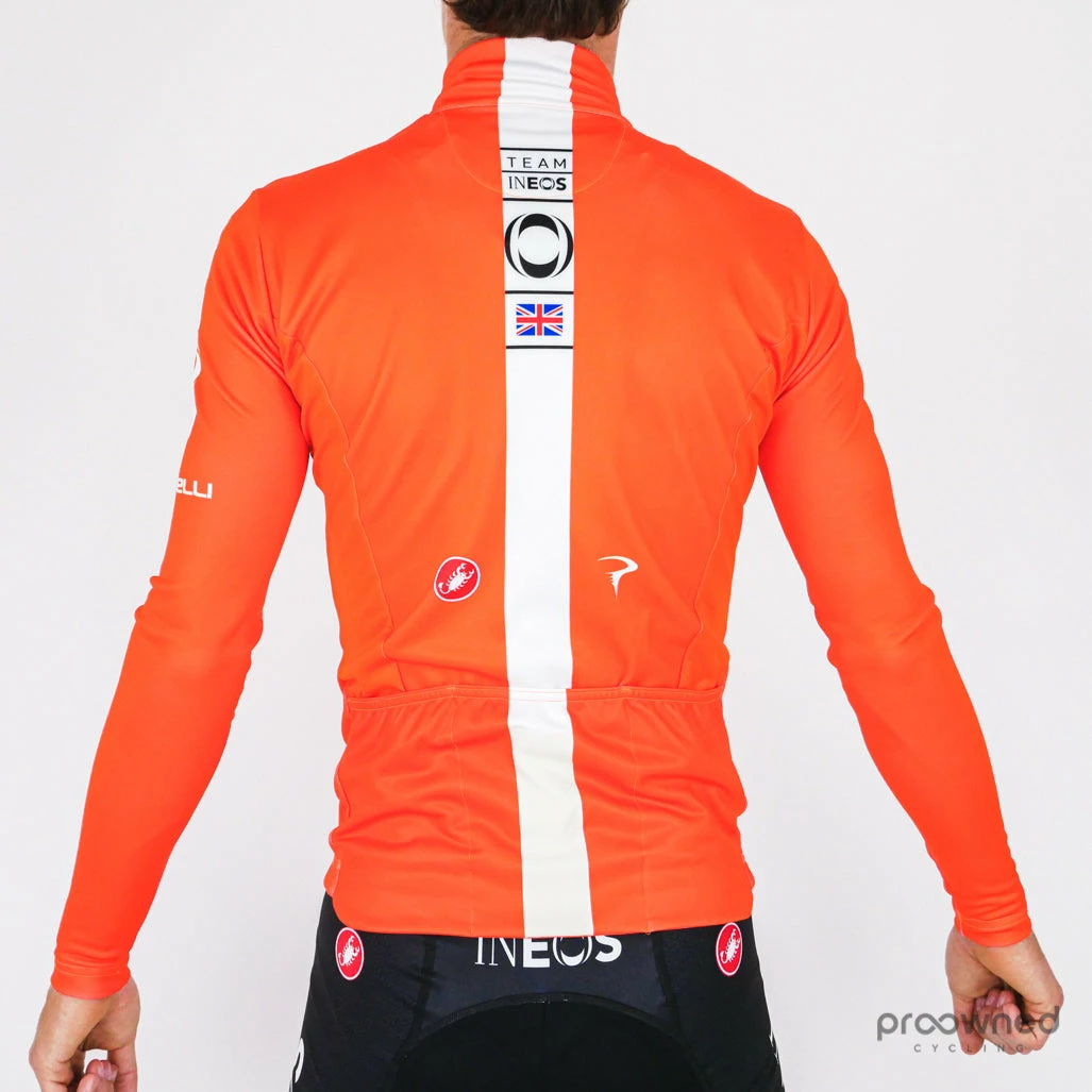 Castelli Long Sleeve Thermal Jersey - Orange - Team Ineos 5 Castelli Long Sleeve Thermal Jersey - Orange - Team Ineos - Billede 3