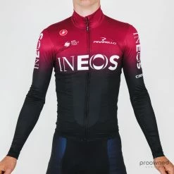 Castelli Mid Weight FZ Long Sleeve Jersey - Team Ineos