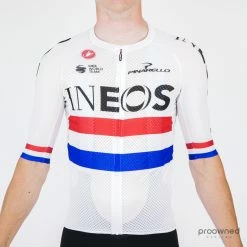 Castelli Climber's 3.0 Short Sleeve Jersey - Great Britain Champion - Team Ineos
