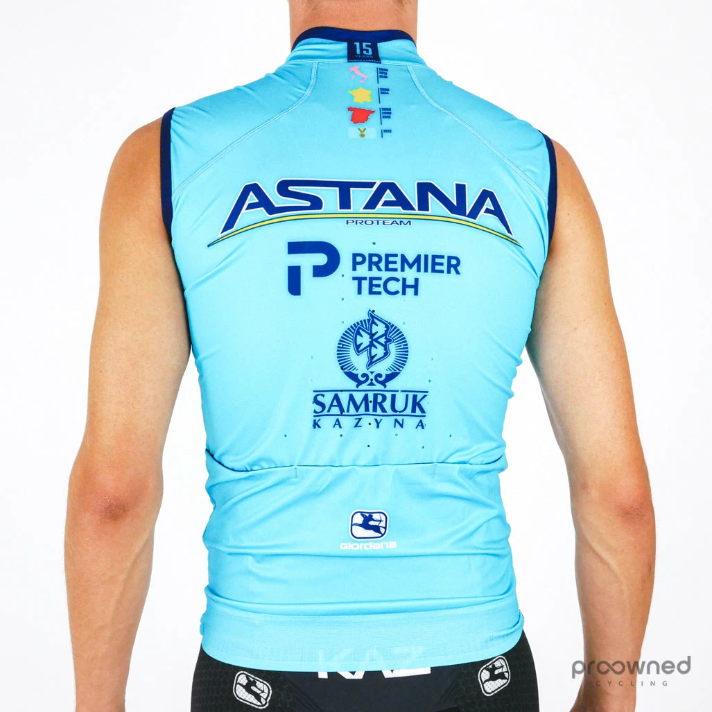 Giordana FR-C Lightweight Summer Vest - Team Astana 5 Giordana FR-C Lightweight Summer Vest - Team Astana - Billede 3
