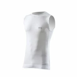 SIXS SML Light Sleeveless Base Layer - White