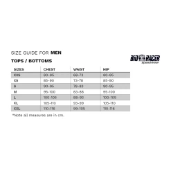 BioRacer Epic Short Sleeve Jersey SS - Ineos Grenadiers -Giordana Salg Sizechart BioRacer MenTopandBottom 386b7a57 cc70 406c 8025 1622bbc54a42