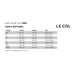 Le Col Wind Vest Replica - Bora-Hansgrohe -Giordana Salg le col size chart top bottom men 3b0a136d 7bba 49aa 8b0c e45570a8d610